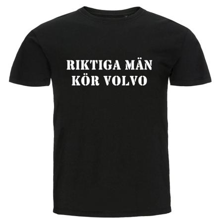 T-shirt - Riktiga Män Kör Volvo Black Storlek 3xl