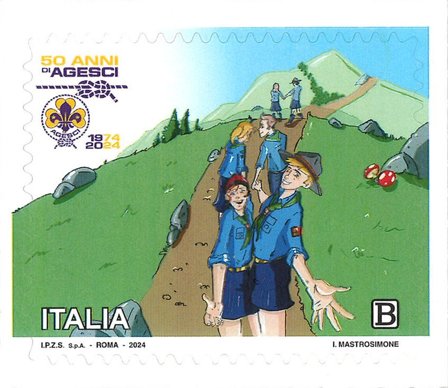 Italien - Foreningen af Italienske Katolske Spejdere - Postfrisk frimærke