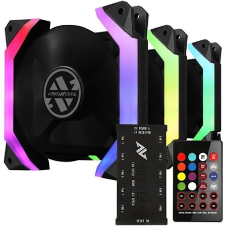 ABKONCORE Spider Spectrum Sync (3-pack) - 120 mm A-RGB-fläkt för låda