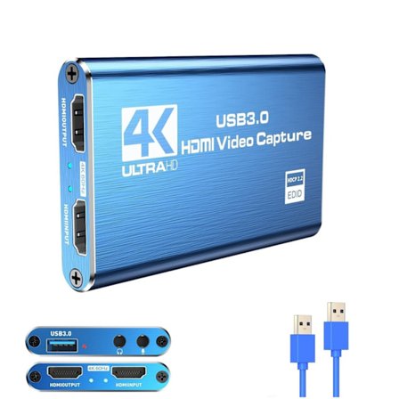HDMI Video Capture Card USB 3.0 Capture Card 4K adapter 1080P 60FPS Video Game Capture til PS5 Switch