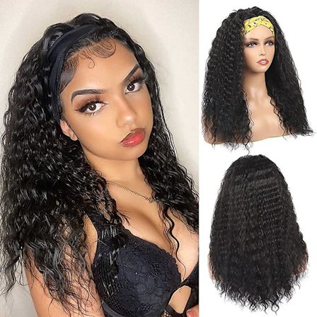 Syvä aalto -pantaperuukki kiharat pantaperuukit mustille naisille 24 tuumaa vesiaalto