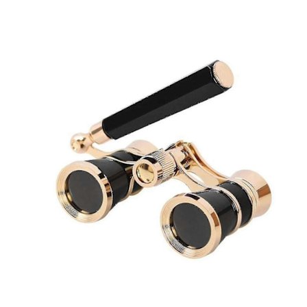 Mini Metal Kikkert 3x25 Letvægts Retro Kikkert Med Indbygget Foldbart Håndtag Til Voksne Børn Kvinder I Musikalske Koncertforestillinger-- [DB]