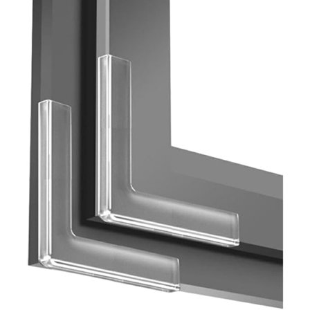 10 stk. Hjørnebeskyttere til vinduer med stærk lim, anti-kollisions PVC, let at installere, blød og høj transparens