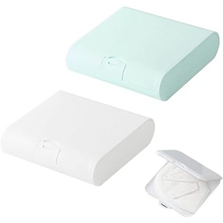 Maski säilytyskotelo, vanupuikko järjestäjä, terveyssidepussi, puuvilla S