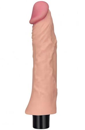 Lovetoy Real Softee Vibrating Dildo 22 cm Dildo med vibrator - Blushme.se