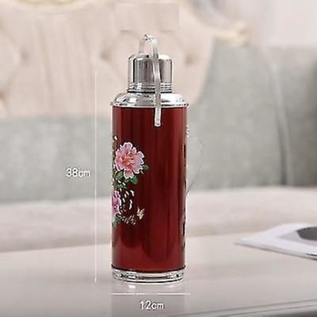 0,8 l Termosflaska Vatten Kaffeflaska Rostfritt Stål Röd