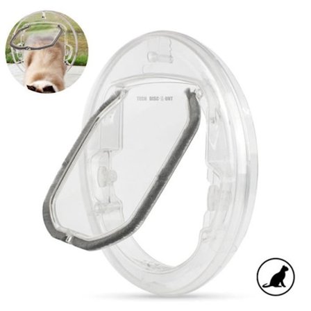 Katterport - TD - Rund - PC - 30x30cm - Til Katte og Små Hunde