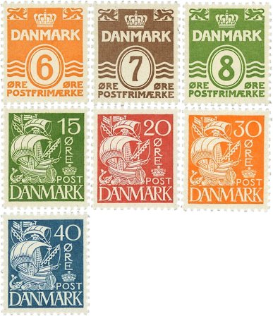 Danmark 1940 - AFA 254-260 - Postfrisk