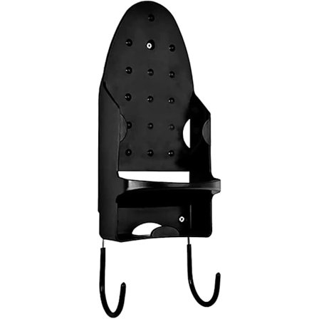 Strygebræt Hanger, Vægmonteret Elektrisk Strygejernsholder Strygebræt Stativ Med Aftagelige Kroge Til Husholdningsbadeværelseshylde Dør Eller 