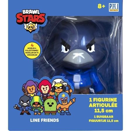 Brawl Stars - 1 Ledet Figur - 11,5 cm - Sæt #2 - Samlefigurer - Videospil - Lansay