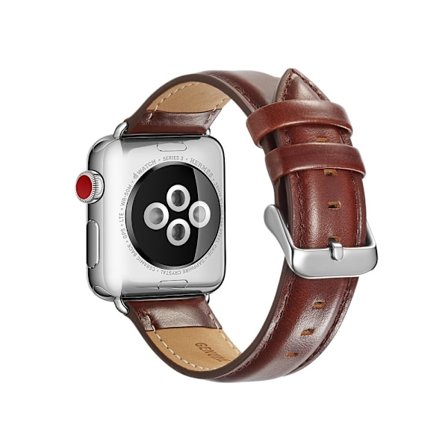 Premium Leather Band Apple Watch Series 10 46mm Brown
