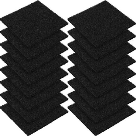 16-pakning erstatningsfiltre for kompostbøtte, luktabsorberende aktivert kullfiltre, kompatible med de fleste bøtter (stil 2)