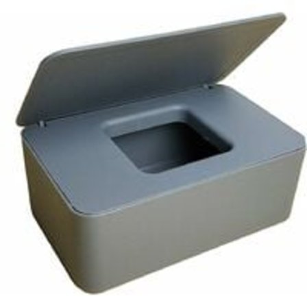1 stk. Baby Dustproof Vådserviet Opbevaringsboks, Forseglet med låg (Grå)