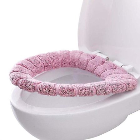 Blødt og varmt toiletbrætbetræk i plys, vaskbart