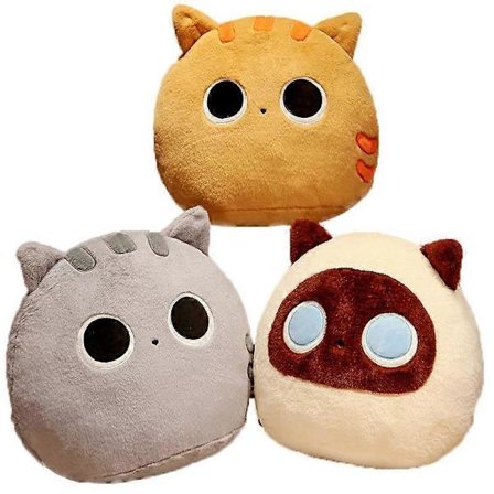 Svart Katt Kudde Plyschleksak Söt Katt Gosedjur