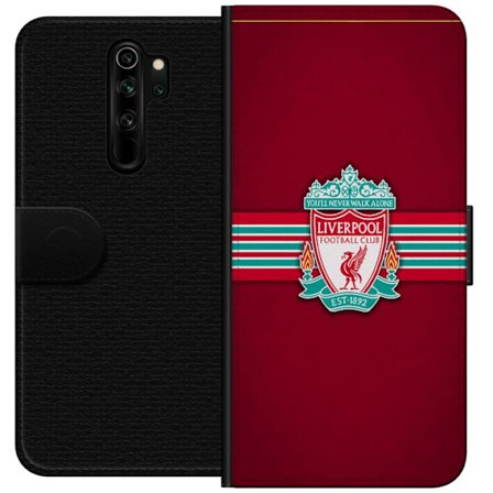 Kompatibelt Lommeboketui til Xiaomi Redmi Note 8 Pro Liverpool FC fotballskjorte rød supporter merch