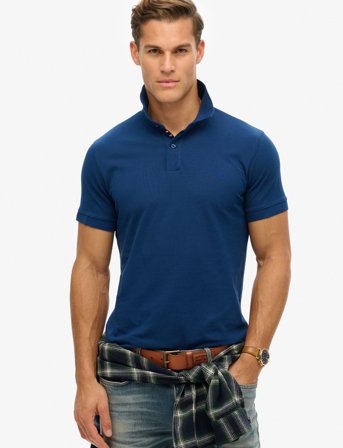 Superdry City Pique Polo - Navy - XXXL