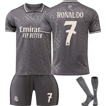 2024-2025 Real Madrid Aawy Barn Fotbollströja Jersey Nr.7 Ronaldo