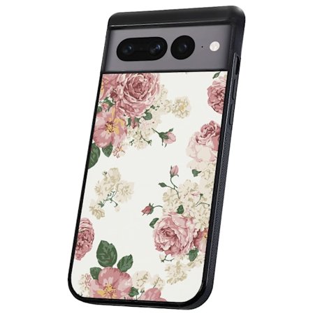 Google Pixel 9/9 Pro - Skal/Mobilskal Retro Blommor