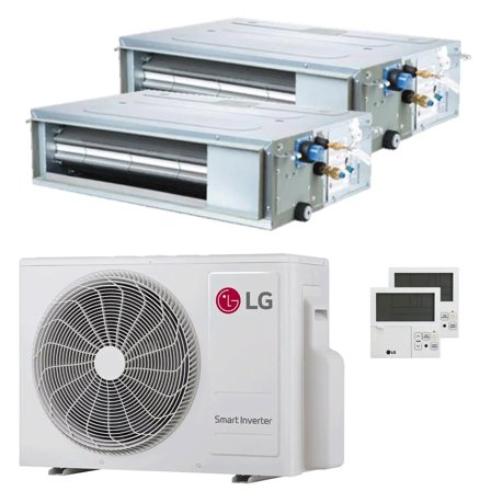 Condizionatore LG Canalizzabile CL dual split 9000+24000 BTU inverter A+++ unità esterna 6.15 kW