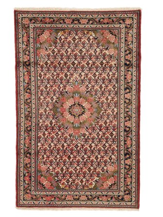 Tapis D'orient Asadabad 106X170 Rouge Foncé/Marron (Laine, Perse/Iran)