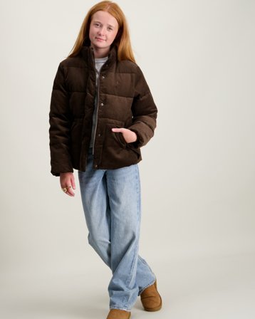 Polo Ralph Lauren Quilted Cotton Corduroy Jacket Ruskea Takit Tytöt - Kids Brand Store