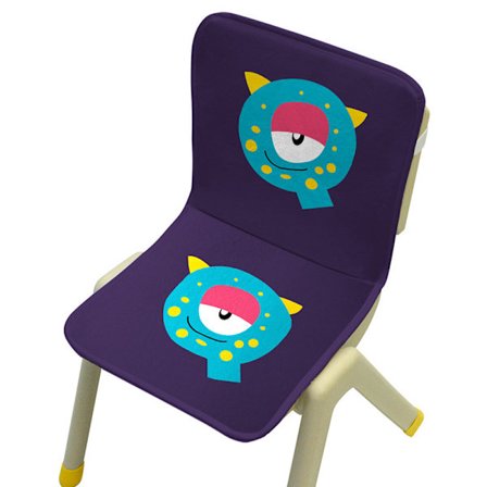 Mr. Bao, monsterbokstavssvamp, stolsdyna i ett stycke, förskolestolskudde, studentstolskudde, ryggstöd