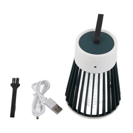 Hiljainen ja matalatehoinen hyttynansalamppa, USB-lataus, monitoiminen kannettava hyttylamppu kotiin ja retkeilyyn [suora pistoke malli] (Green)Type1
