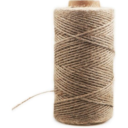 Dekorativ hamprep 2mm (200M dekorativ hamprep sisalrep tjocklek retro jute rep handgjord DIY tagg rep belysning