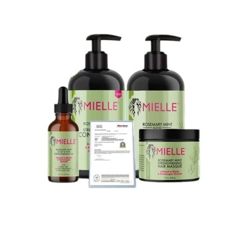 Sett 4 Mielle Organics Mielle Rosemary Mint Samling Sett Med Leave I balsam Hår pleie