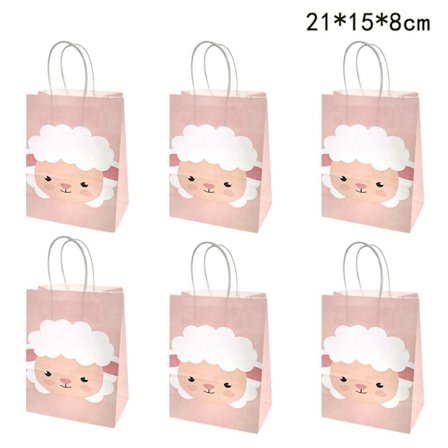 6 STK Gavepapirsposer Gaveindpakning FÅR FÅR