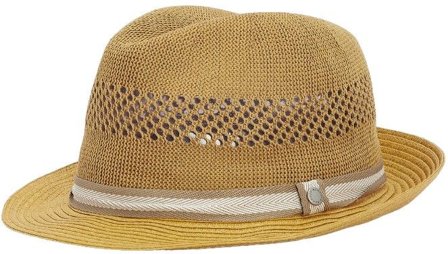 Barbour M's Craster Trilby Summer Hat Dark Tan - Hattar
