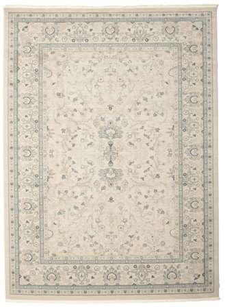 Blommig Ziegler Michigan Beige/Grön Stor Oeko-Tex Matta