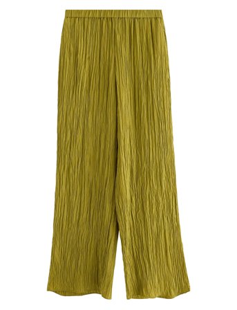 Trouser Verona Crinkle Green Lindex