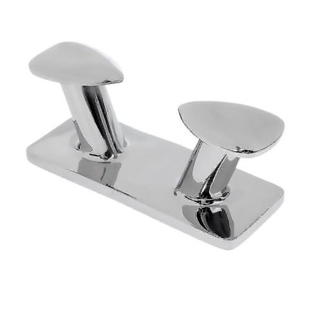 Kraftig 316 rustfrit stål dobbelt hornpullert marinebåd yacht klampe