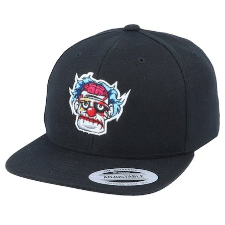 Kiddo Cap - Kids Sad Zombie Joker Black Snapback Snapback Black Cap - @ Hatstore