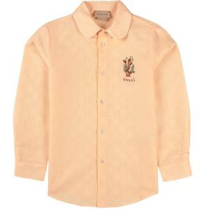 Kids - Gucci Orange Embroidered Detail Shirt 8 years - Tops - 8 years - White