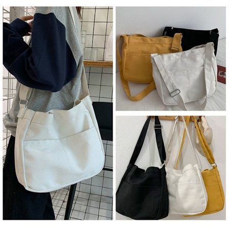 Skulderveske Canvas Håndveske HVIT