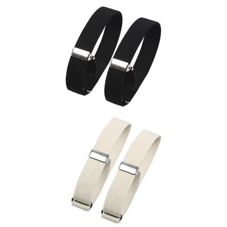 4 stykker mote menn skjorte ermeholder Elastiske armbånd kvinner