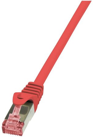 LogiLink - Patchcord Cat.6 S/FTP PIMF PrimeLine 0,5m red