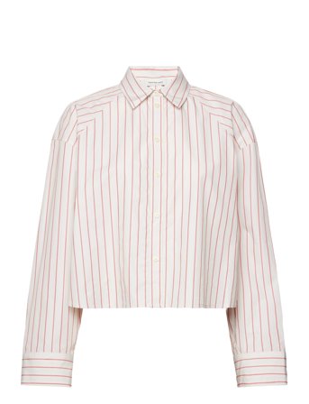 Calvin Klein Jeans | Yd Stripe Boxy Cropped Shirt | L