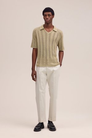 Bill Byxor Herr Vit Ekologisk Bomullsblanding