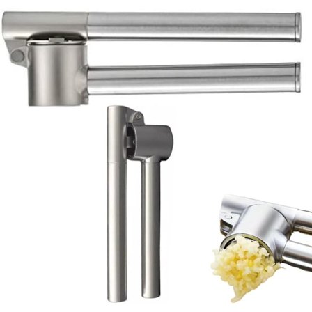 Køkken hvidløgspresse, hvidløgspresse, rustfrit stål hvidløgspresse