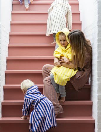 Bongusta Naram Kids Bathrobe - Blue - 146-158CM