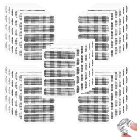 150 stk. fluenet reparationssæt, myggenet lap, fluenet lapper KLB