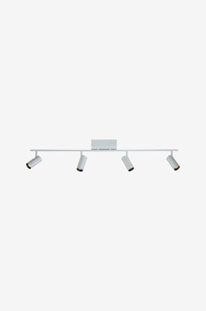 Aneta Lighting - Takspotlight Concord 4-ljus - Vit - Spotlights - Från Homeroom