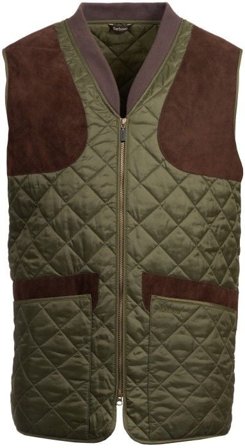 Barbour M's Keeperwear Gilet Check Dark Olive