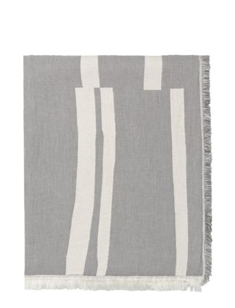Lyme Grass Throw Home Textiles Cushions & Blankets Blankets & Throws Grå Elvang