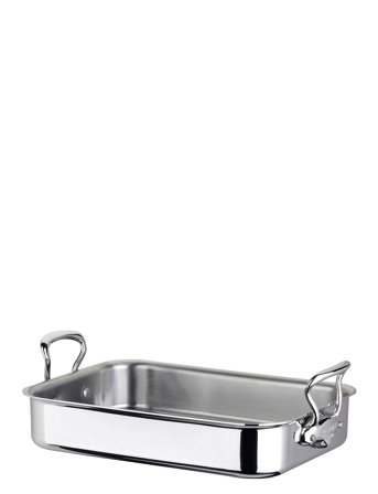 Mauviel Bradepande Cook Style 40 X 30 X 8,5 Cm Stål - Silver - 40X30X8.5CM
