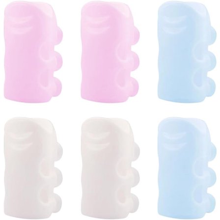 6-delat avtagbart handduschhuvud, lätt att installera, verktyg, silikondusch, sugkopp utan hål, duschfäste, bas, avtagbar badrumsdusch